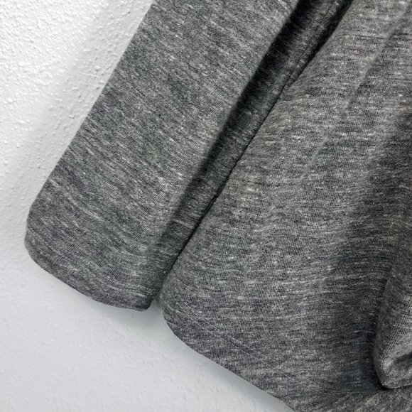 Ultra Flirt Women's Gray Twist Front Wrap Shirt Top Blouse - Picture 4 of 13